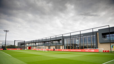 A general view during a training session at the AXA Training Centre ahead of the UEFA Champions League Group B Matchday 1 game between Liverpool FC and AC Milan