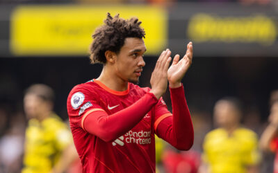 Trent Alexander-Arnold during the FA Premier League match between Watford FC and Liverpool FC at Vicarage Road