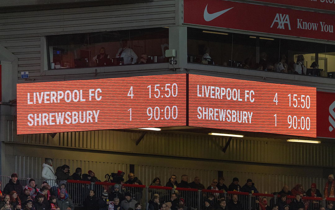 Liverpool 4 Shrewsbury Town 1: The Review