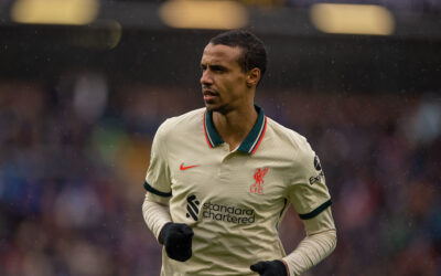 Liverpool's Joel Matip during the FA Premier League match between Burnley FC and Liverpool FC at Turf Moor