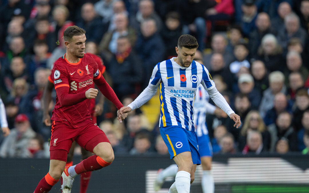 Liverpool v Brighton & Hove Albion: Pre-Match Warmup