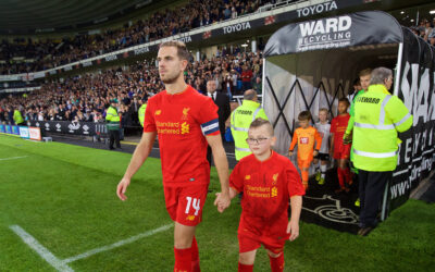 Liverpool Captain Jordan Henderson vs Derby County 2016