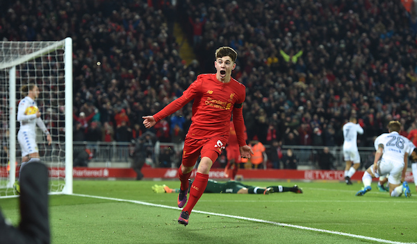 Ben Woodburn Scores for Liverpool League Cup 2016
