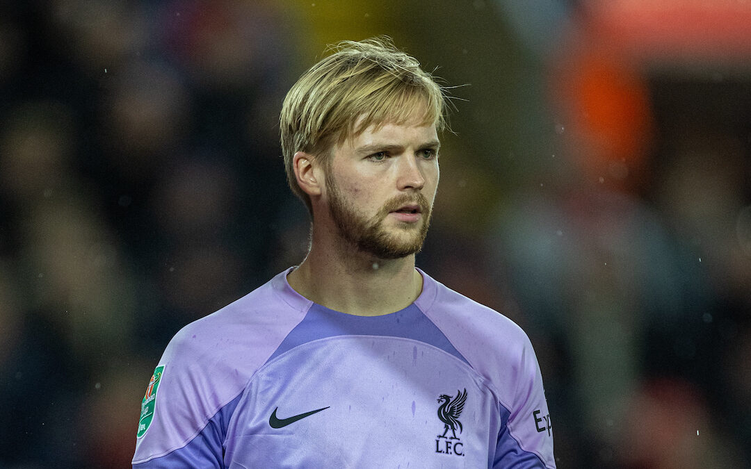 Caoimhin Kelleher vs Derby County League Cup 2022 Anfield