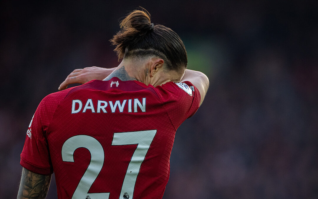 Darwin Nunez Liverpool 27 at Anfield Premier League
