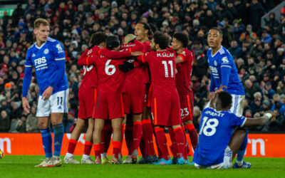 Liverpool v Leicester City: Pre-Match Warmup