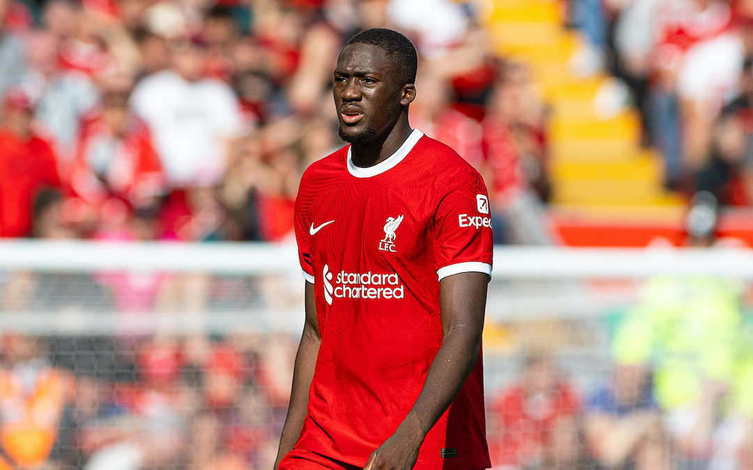 Liverpool star Ibrahima Konate is a doubt against Newcastle United.