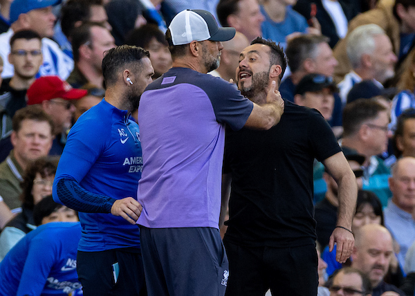 Liverpool v Brighton & Hove Albion: Pre-Match Warmup