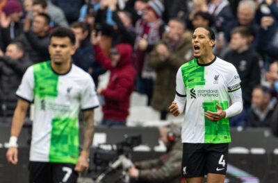 The Anfield Wrap's free podcast after West Ham 2 Liverpool 2 during the 2023-2024 Premier League season at the London Stadium.