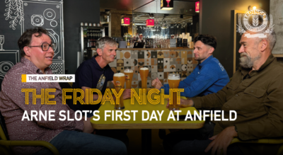 Arne slots first day at anfield